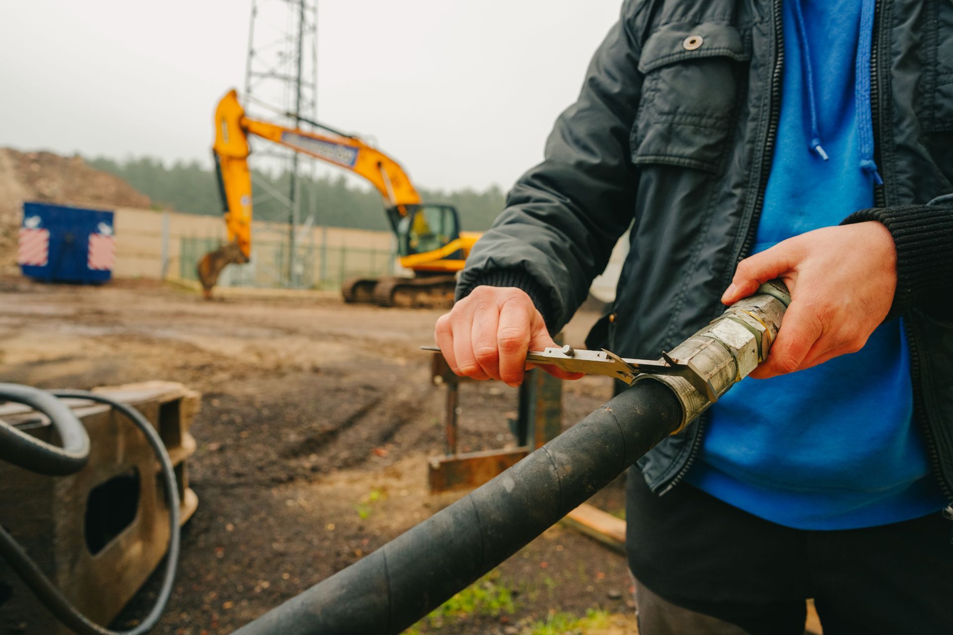 Hydraulische herstelling werf